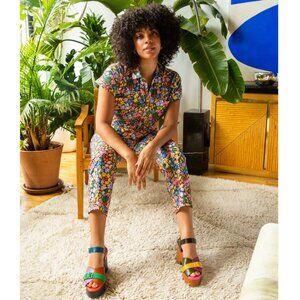 Mixed by Nasrin Floral Jumpsuit M